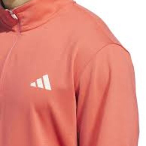 ADIDAS Men's 2XL Pullover Elevated 1/4 Zip ADVR08884 PL Scarlet BRAND-NEW w/tags - Picture 1 of 16